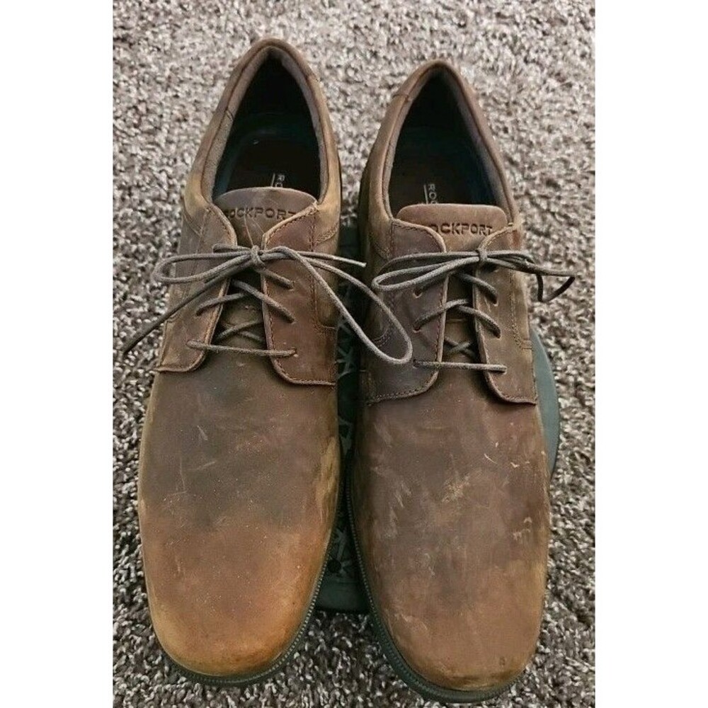 Rockport Mens Tru Tech Brown Leather Casual Shoes-US 14 M  01771